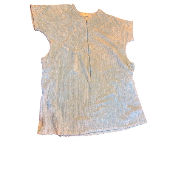 stan herman Other - Stan Herman Lounger Robe Light Blue Chenille Terry Zip Front House Dress Ribbed